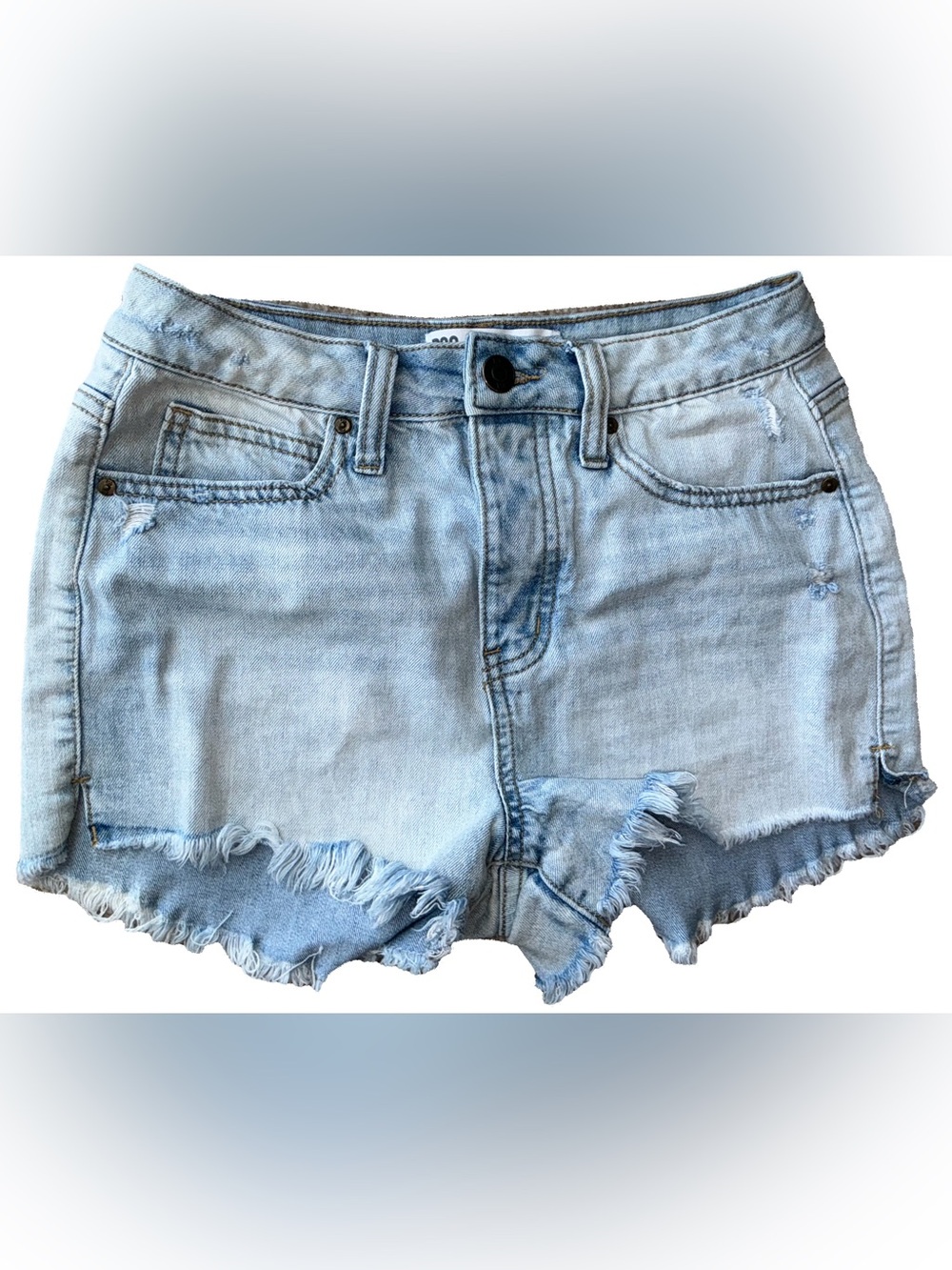 RSQ Light Wash Distressed Denim Shorts
